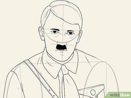 How to draw adolf hitler with pictures
