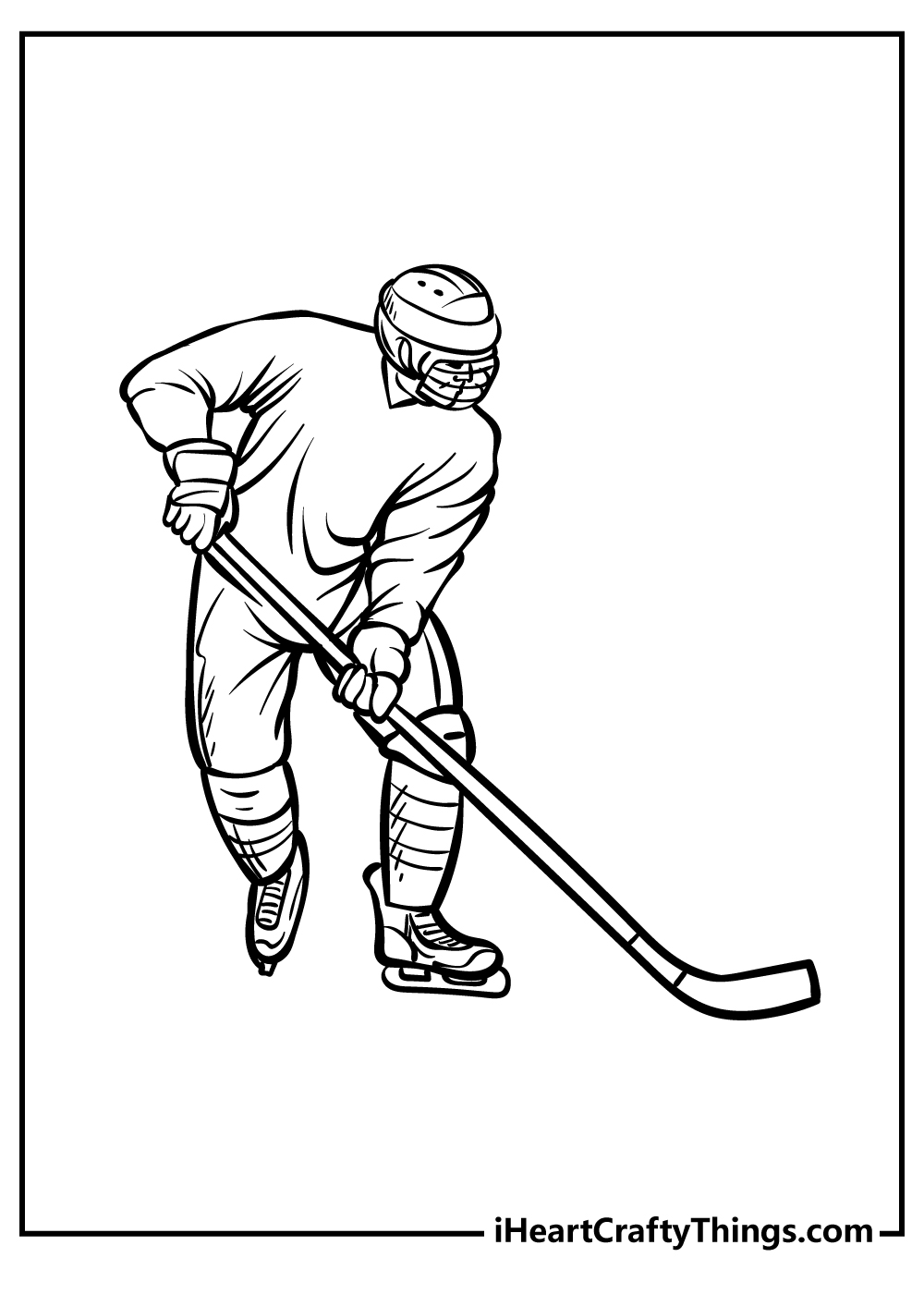 Hockey coloring pages free printables