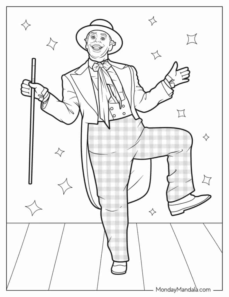 Joker coloring pages free pdf printables