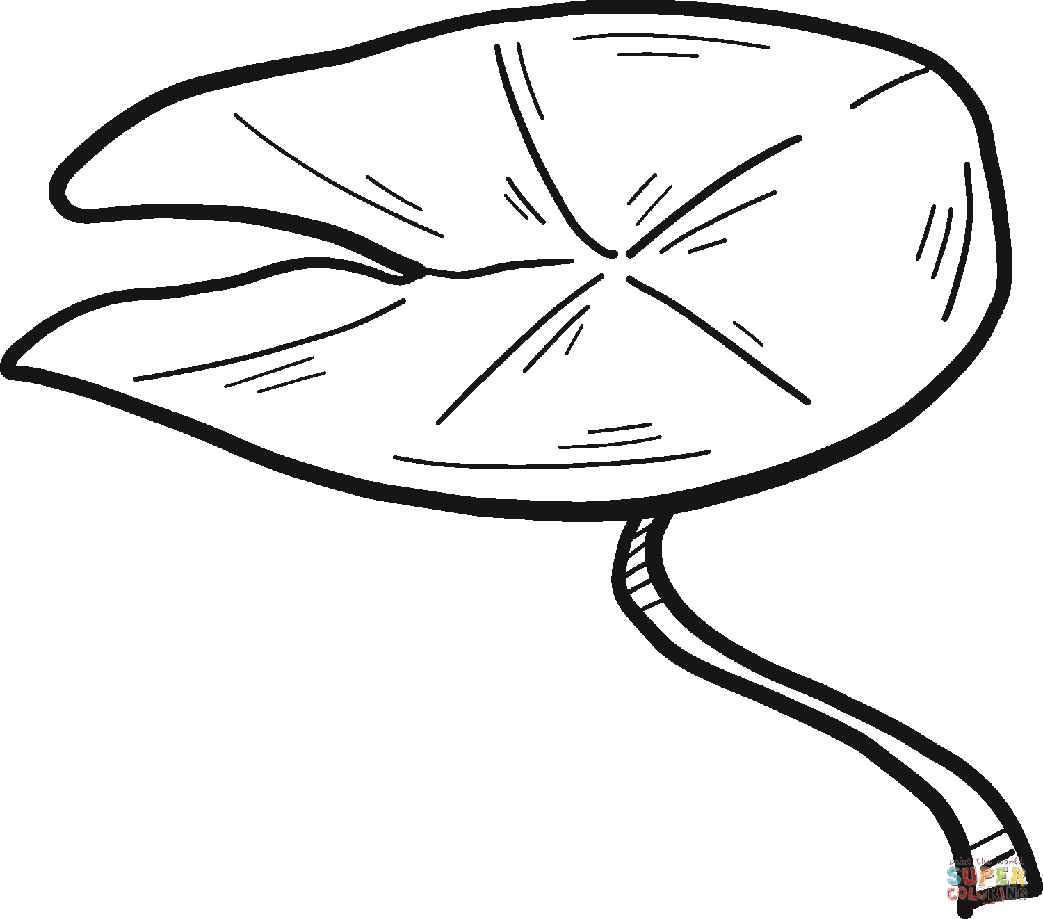 Lily pad coloring page free printable coloring pages