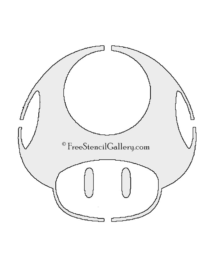 Mario brothers mushroom stencil halloween pumpkin carving stencils pumpkin carving designs halloween pumpkin stencils