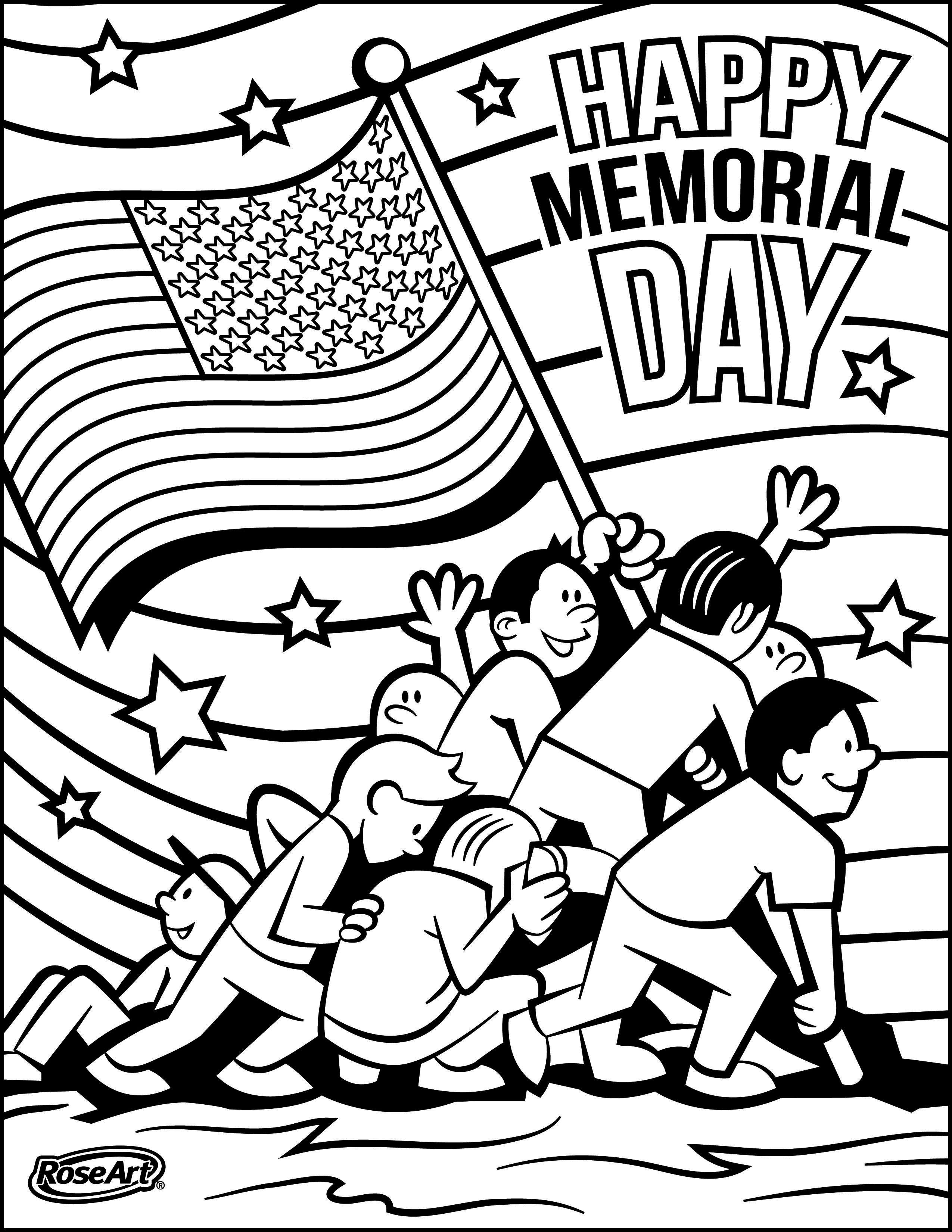 A memorial day coloring sheet from roseart just click print for an afternoon of â memorial day coloring pages free coloring pages coloring pages inspirational