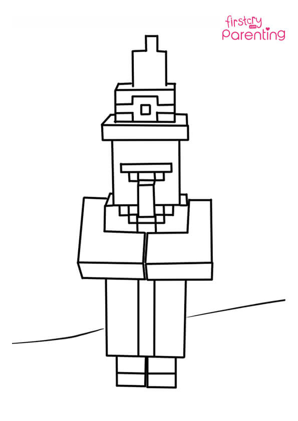 Easy printable minecraft coloring pages for kids