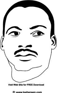 Martin luther king printable coloring sheet mlk