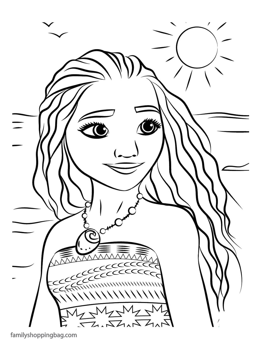 Coloring page moana