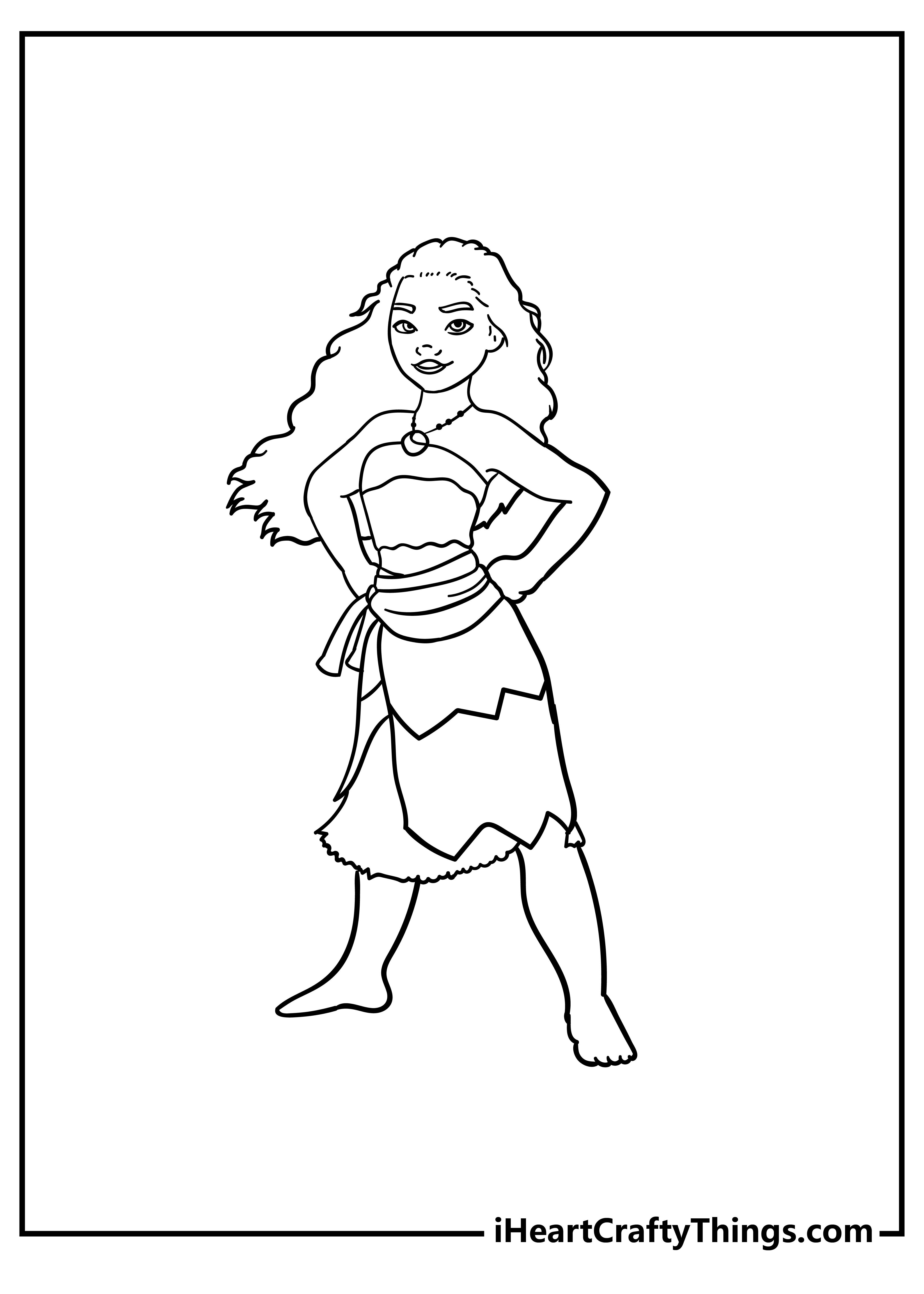Moana coloring pages free printables
