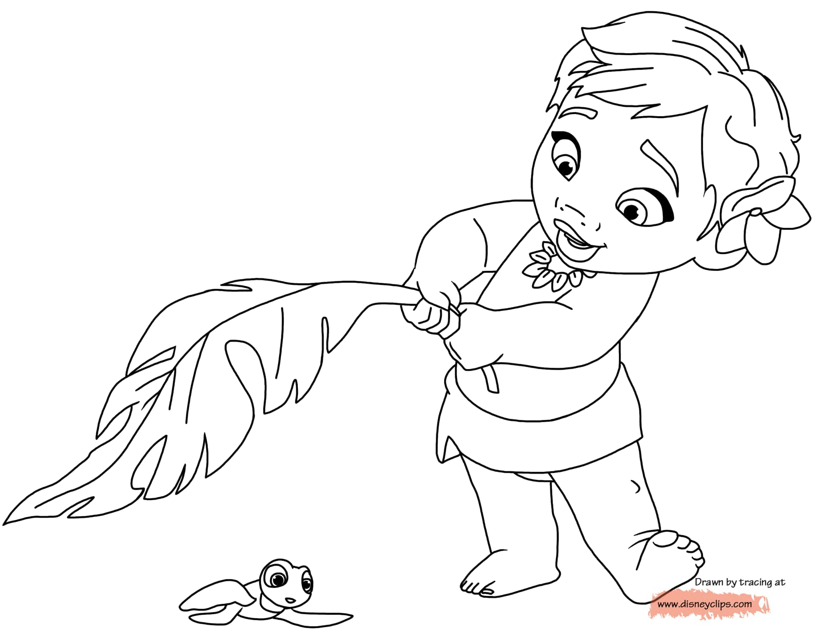 Disneys moana printable coloring pages