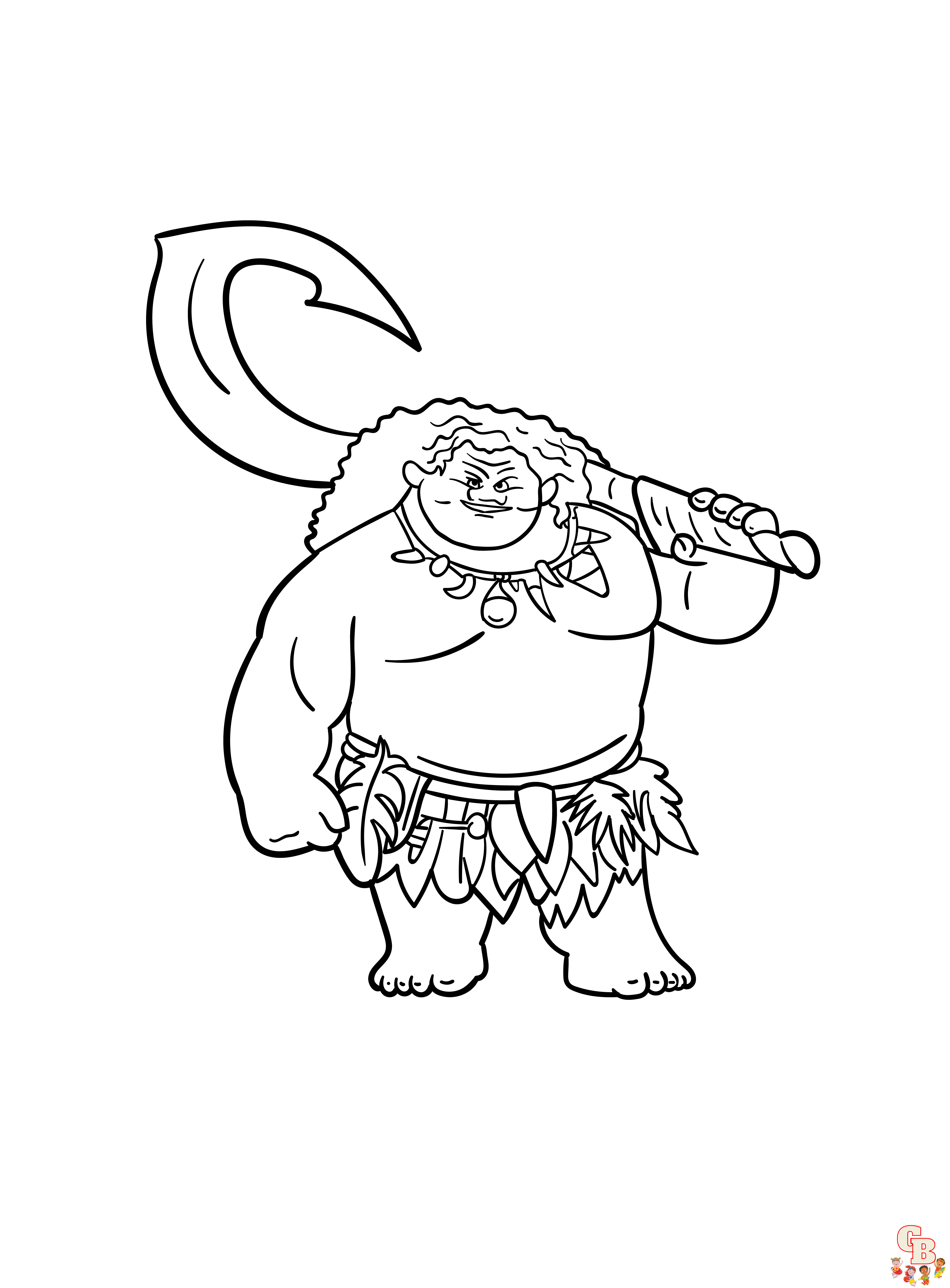 Maui from moana coloring pages free printable sheets for kids
