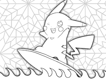 Pikachu pokemon coloring sheets