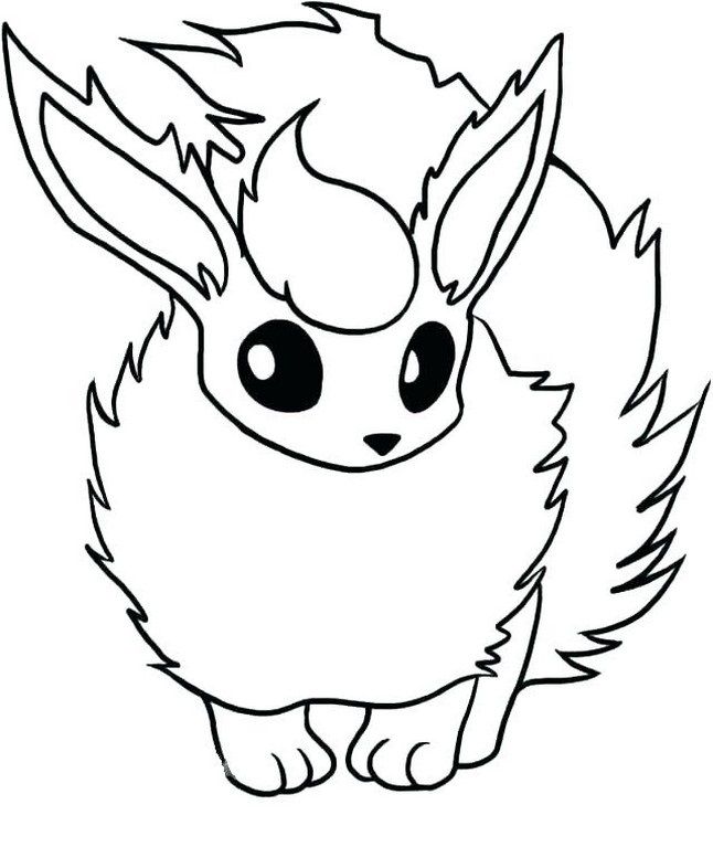 Easy pokemon drawing flareon pokemon coloring pages pokemon coloring pokemon drawings