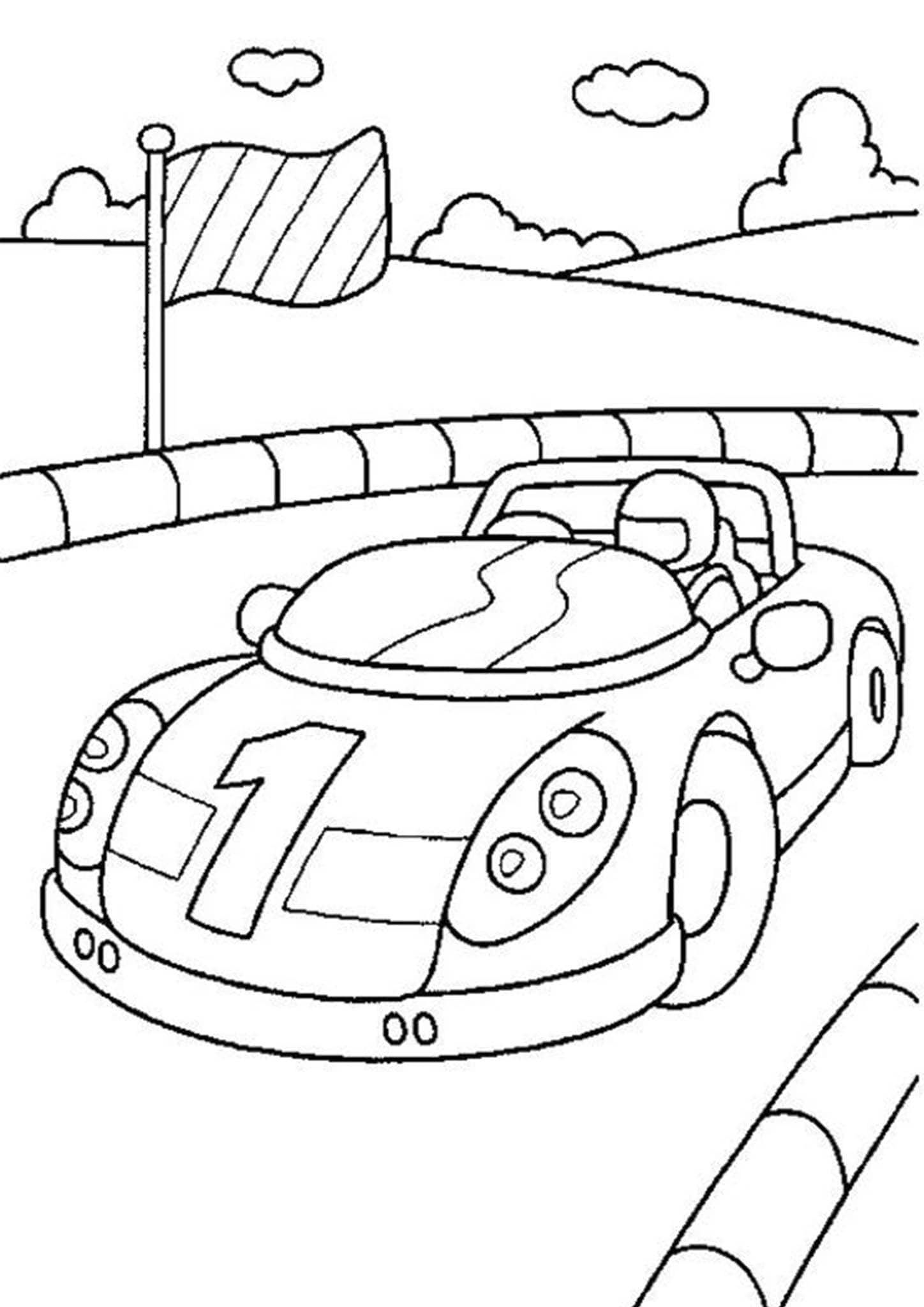 Free easy to print race car coloring pages race car coloring pages cars coloring pages truck coloring pages