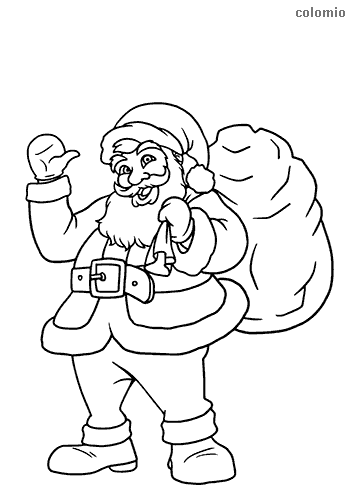 Santa claus coloring pages free printable santa coloring sheets