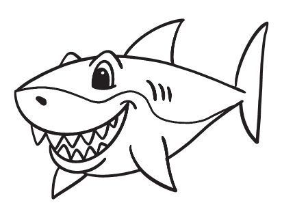 Shark coloring pages
