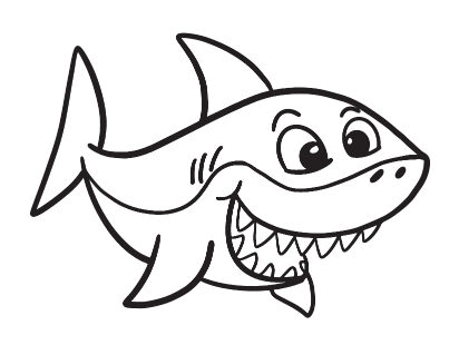 Shark coloring pages