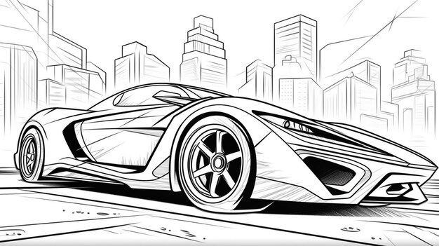 Page easy cars coloring pages pictures