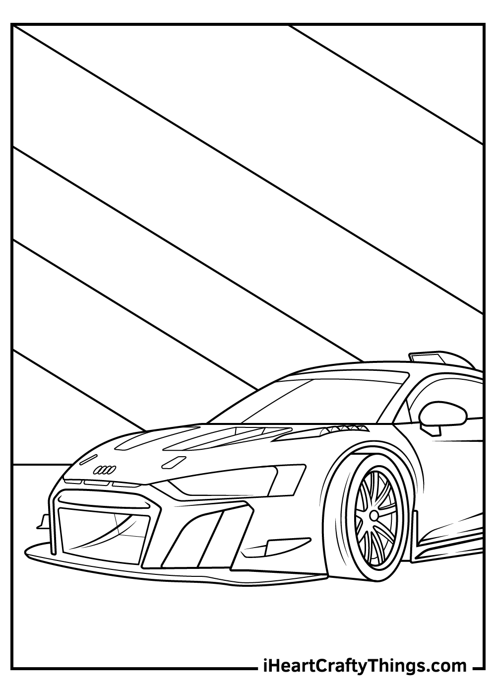 Sports car coloring pages updated