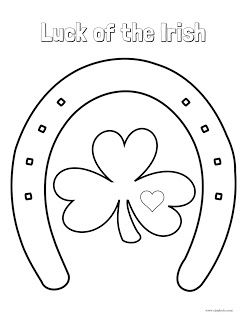 St patricks day coloring page luck of the irish st patricks coloring sheets coloring pages printable coloring pages