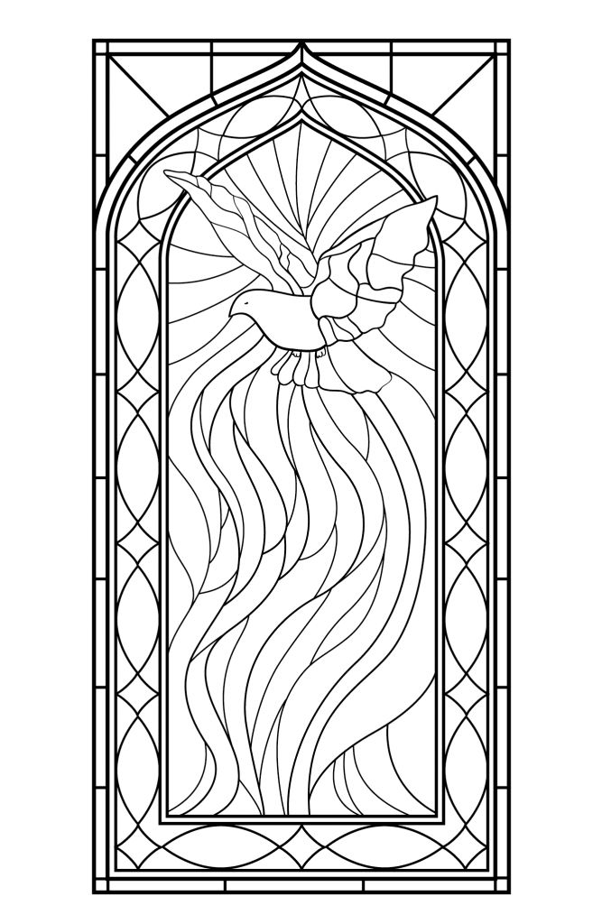 Stained glass coloring pages for adults stained glass patterns free stained glass patterns coloring pages