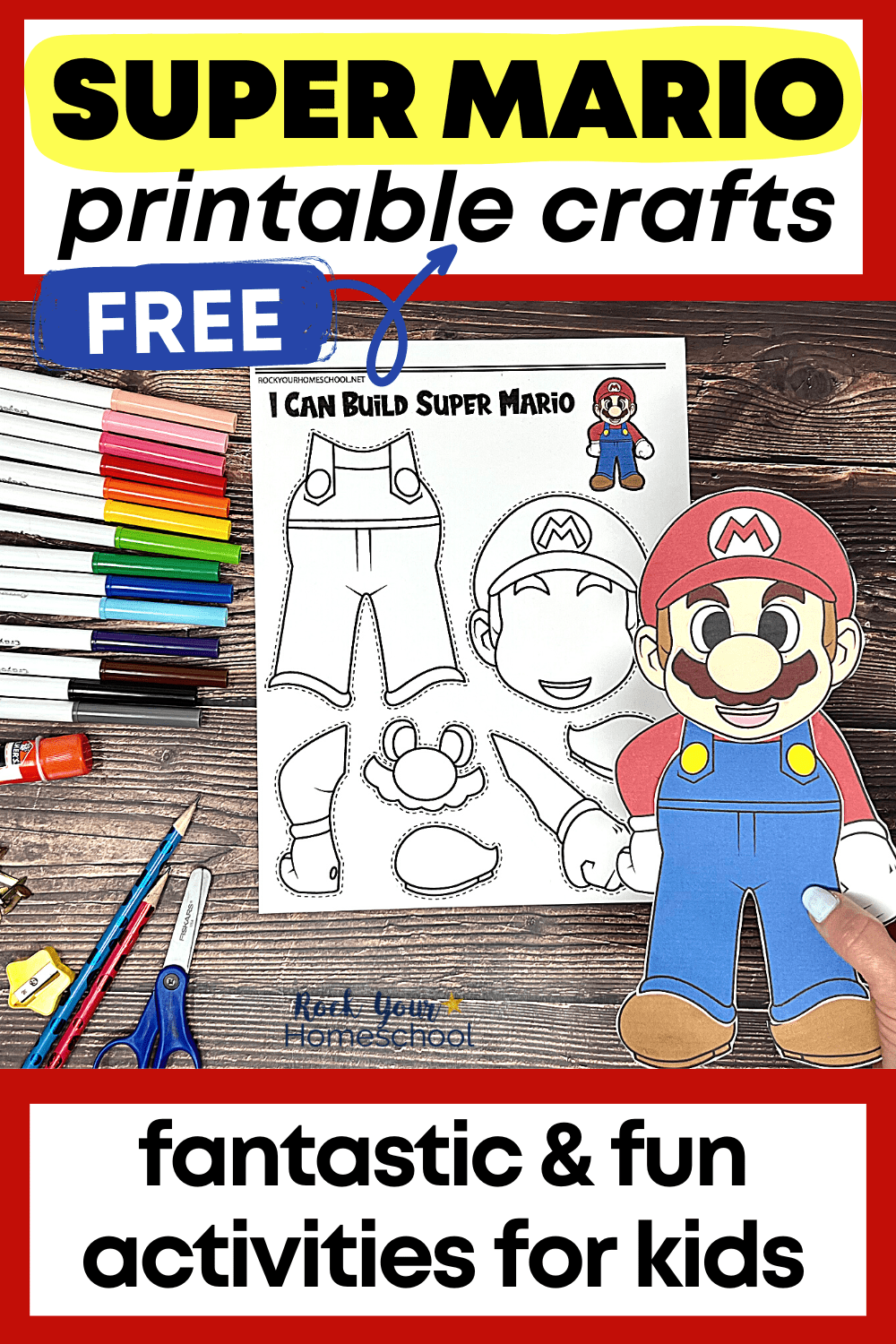 Super mario crafts for fun activities free