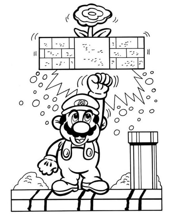 Free easy to print mario coloring page super mario coloring pages mario coloring pages coloring pages