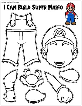 No prep super mario printable crafts by mommy evolution tpt
