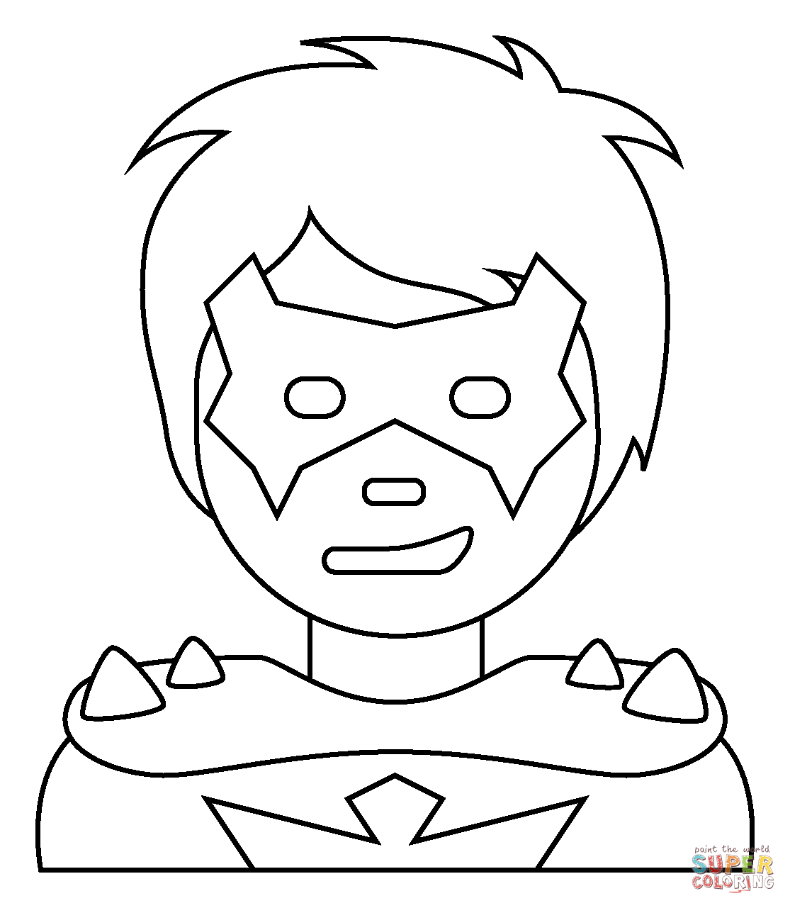 Supervillain emoji coloring page free printable coloring pages