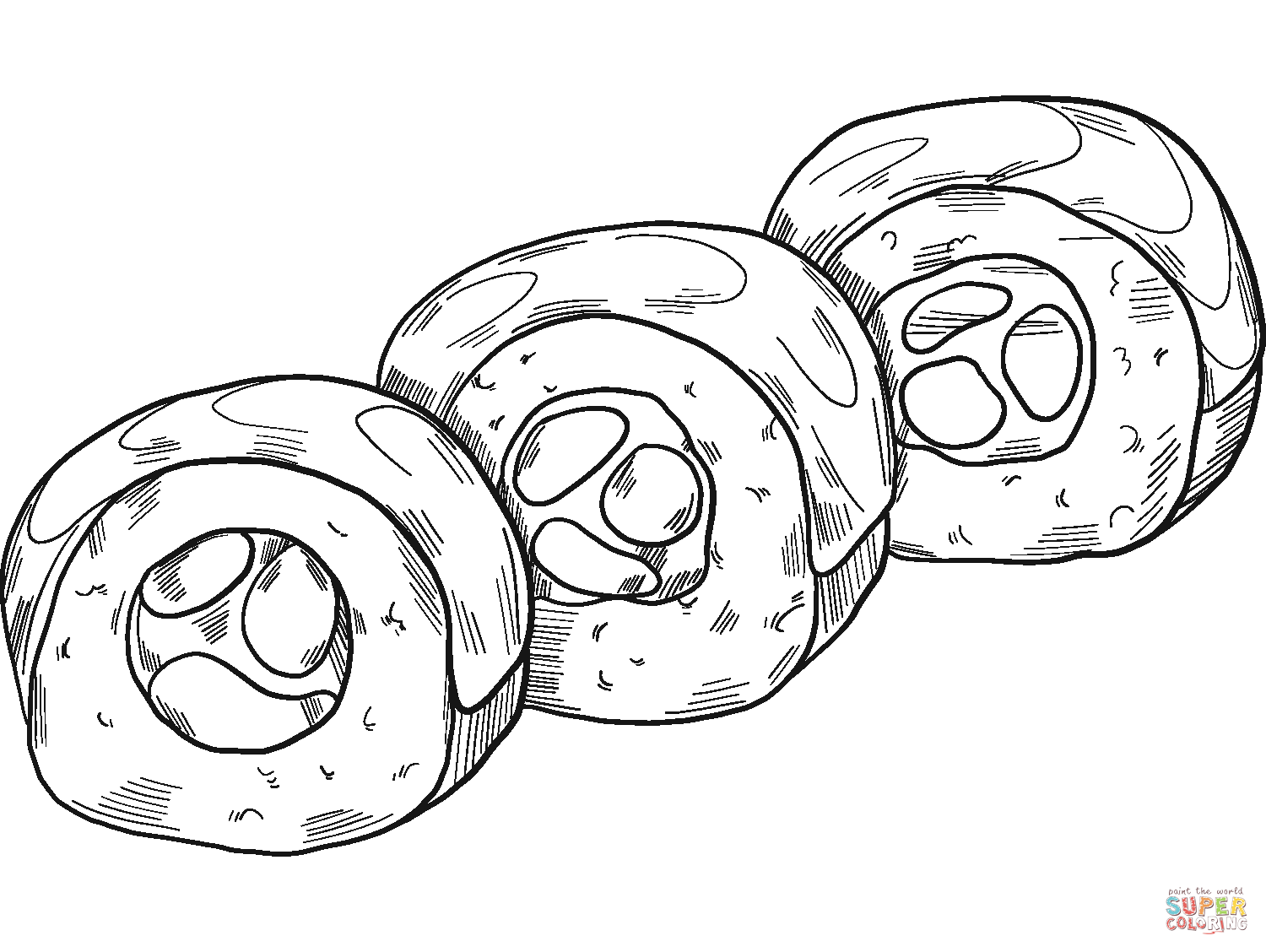 Sushi coloring page free printable coloring pages