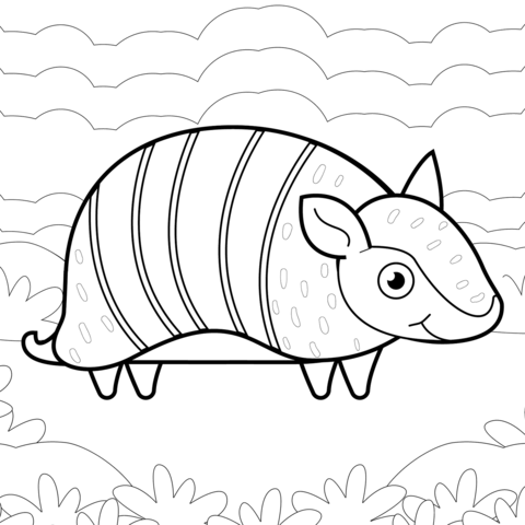 Armadillos coloring pages free coloring pages