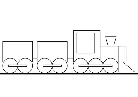 Cartoon train coloring page free printable coloring pages