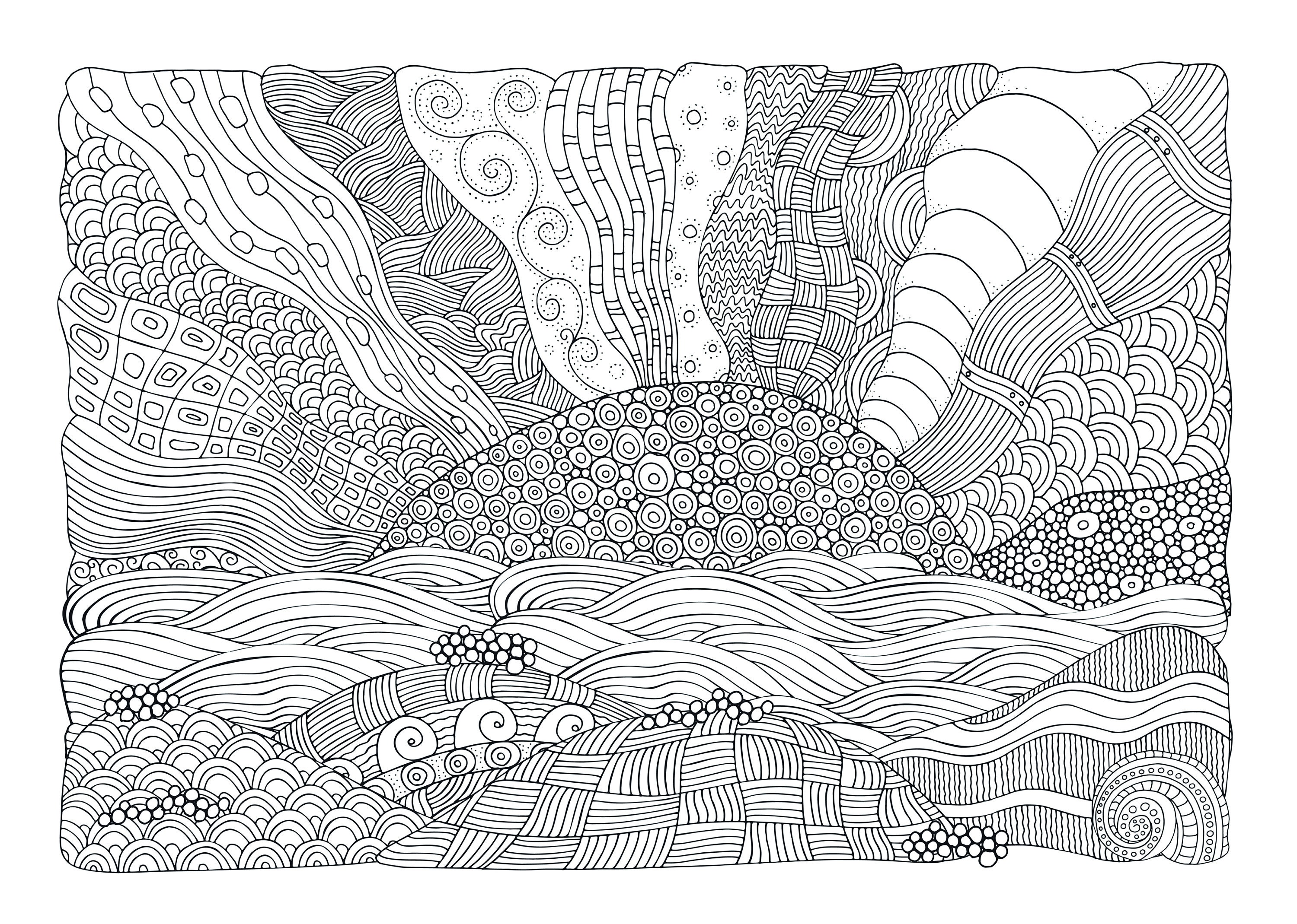 Zentangle landscapes coloring book for adults beautiful landscapes in zentangle style to dream and relax a p