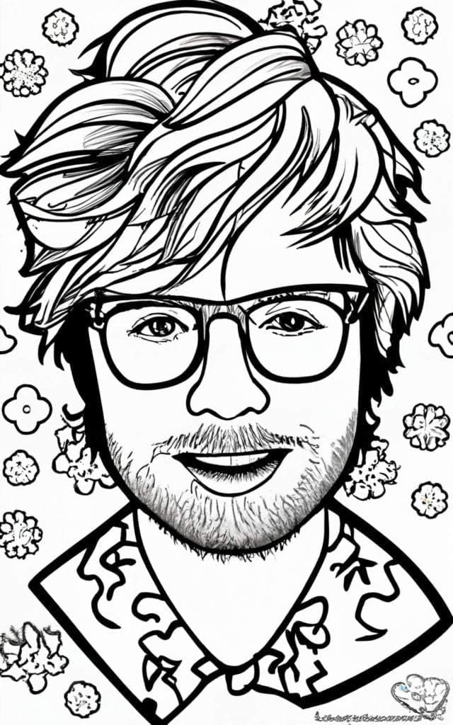 Top celebrities coloring pages