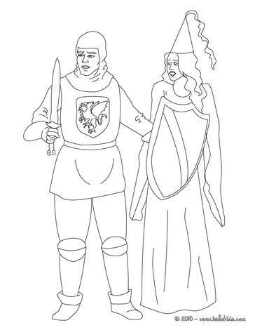 Knight and princess loring page princess loring pages princess loring loring pages