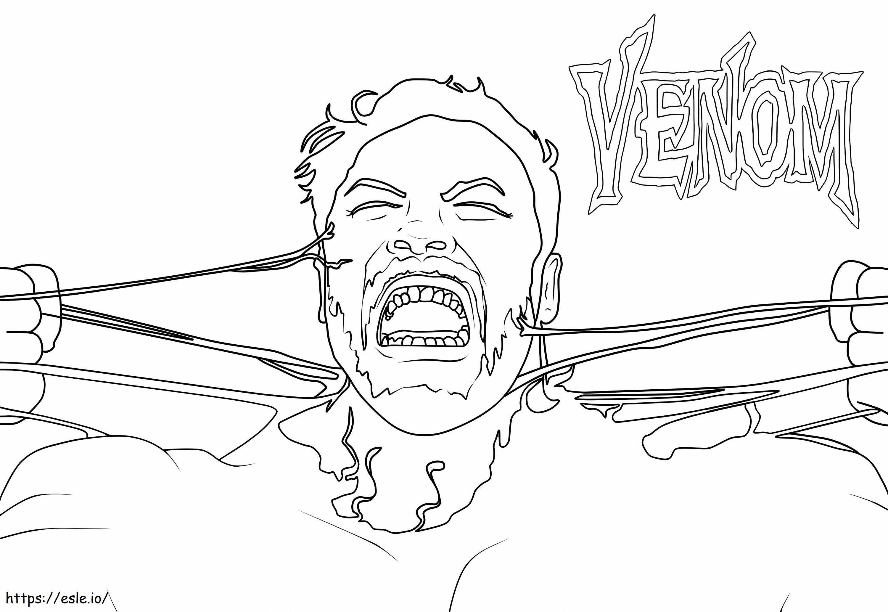 Eddie venom coloring page