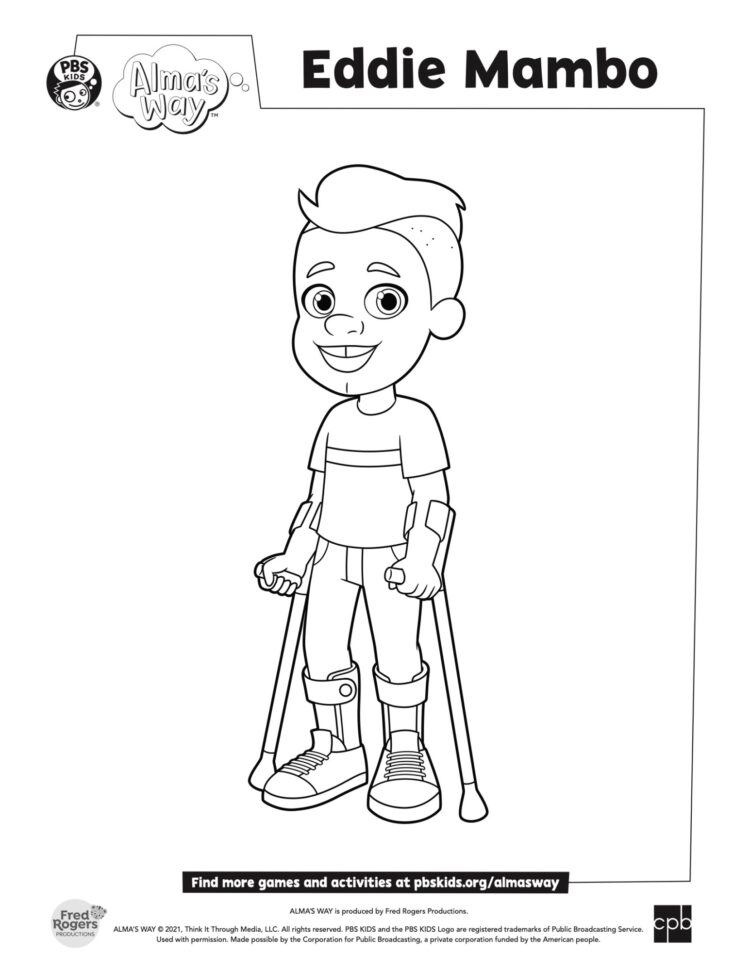 Eddie mambo coloring page kids coloring pages kids for parents