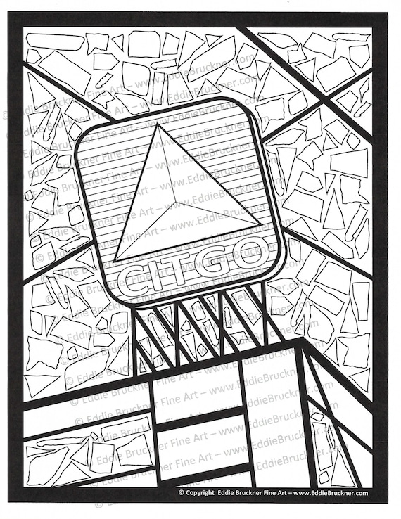 Boston coloring book printable instant download of fun coloring pages relieve stress pop