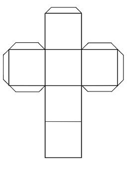 Customizable paper dice templates free dice template paper cube templates