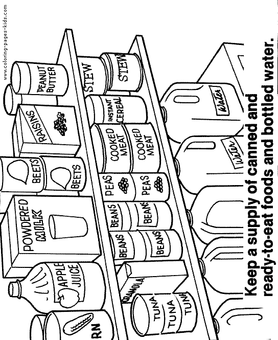 Health and safety color pages