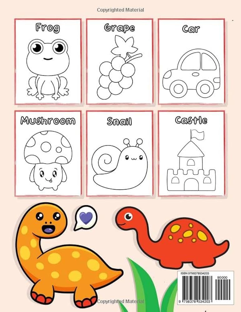 Simple loring book for toddler ages