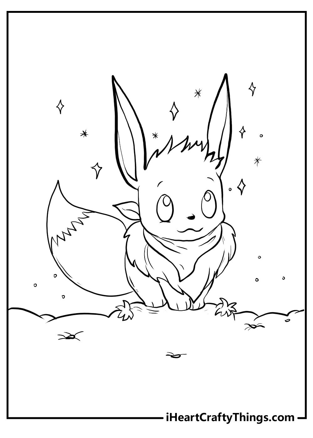 Eevee pokemon coloring pages free printables