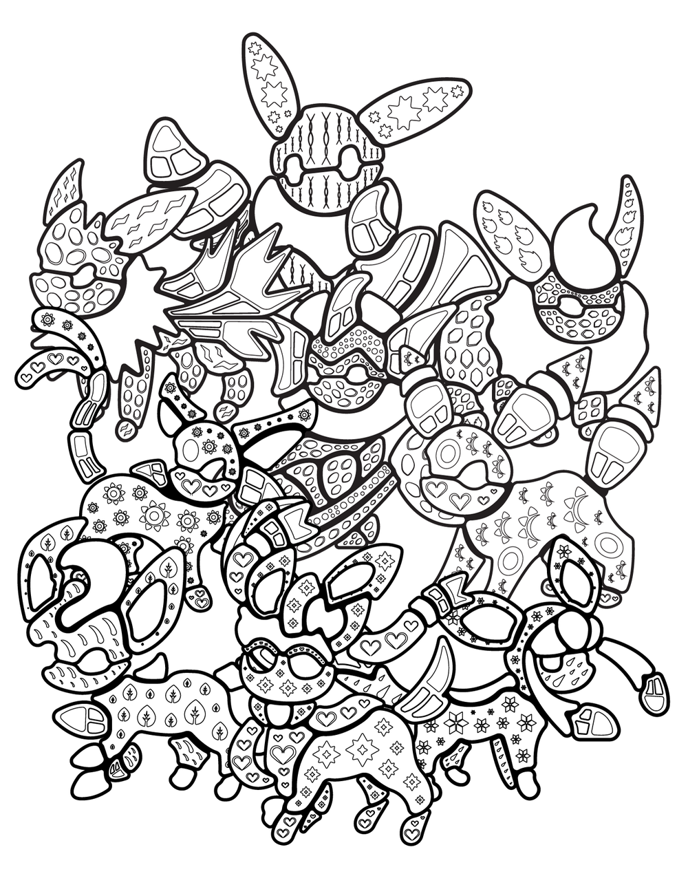 Izel poke coloring book â izel