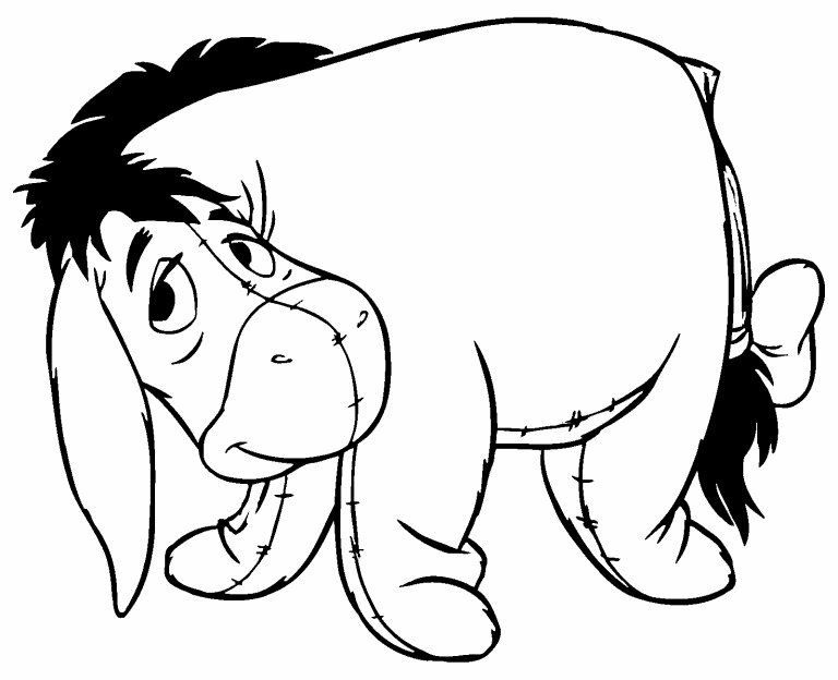 Free coloring page may eeyore