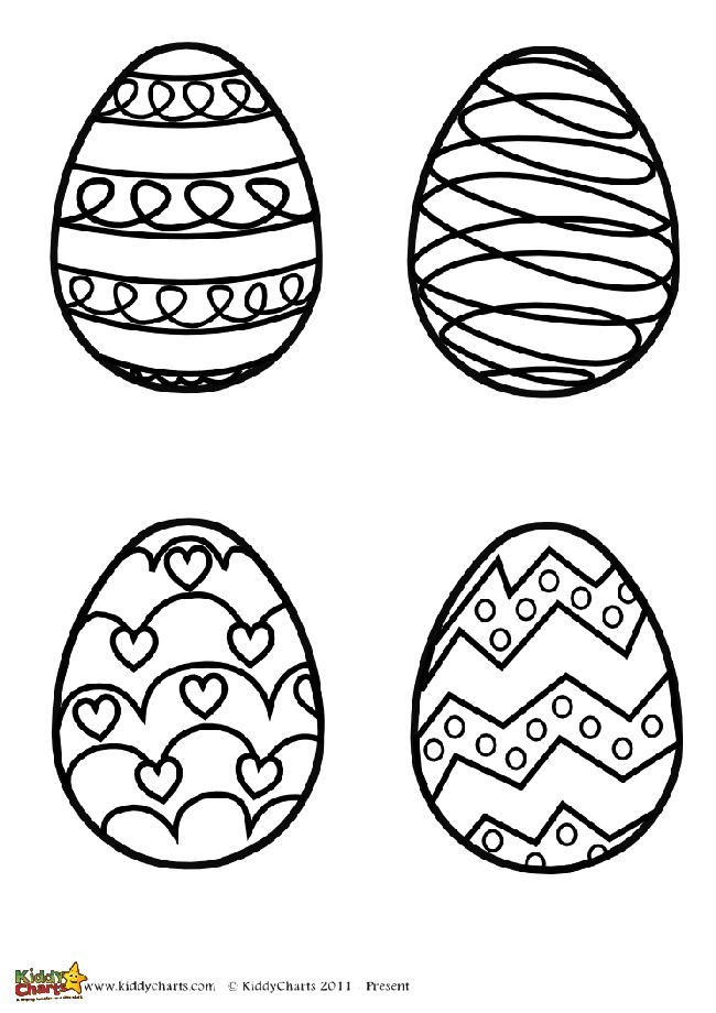 Easter egg coloring pages