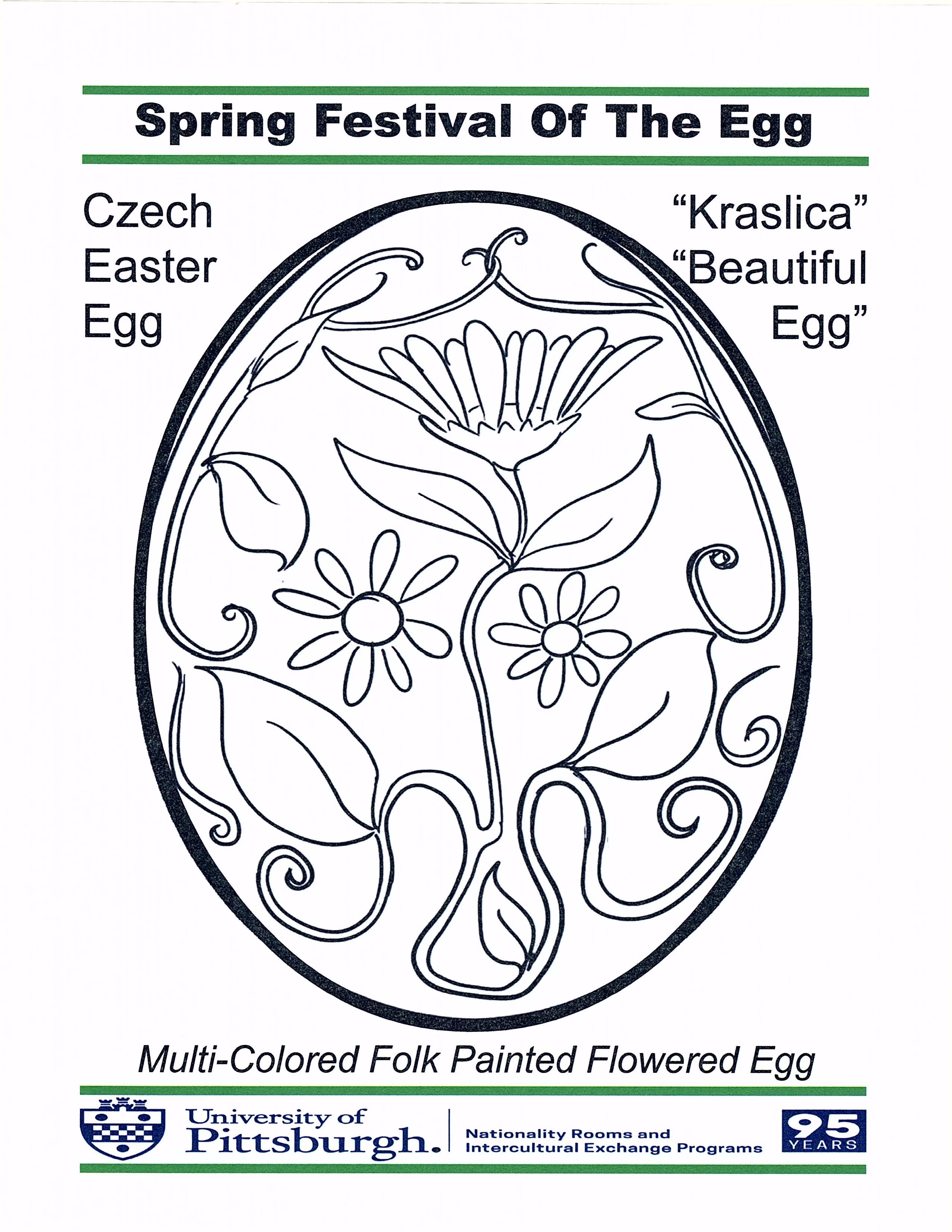 Festival of the egg printable coloring pages global hub university of sburgh