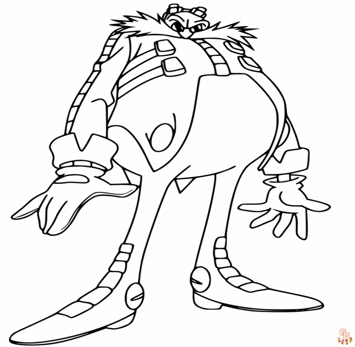 Printable doctor eggman coloring pages free for kids and adults