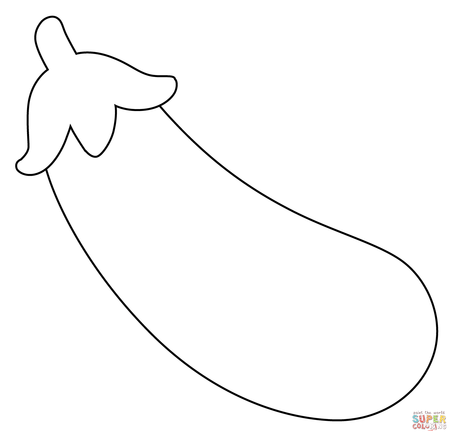 Eggplant emoji coloring page free printable coloring pages