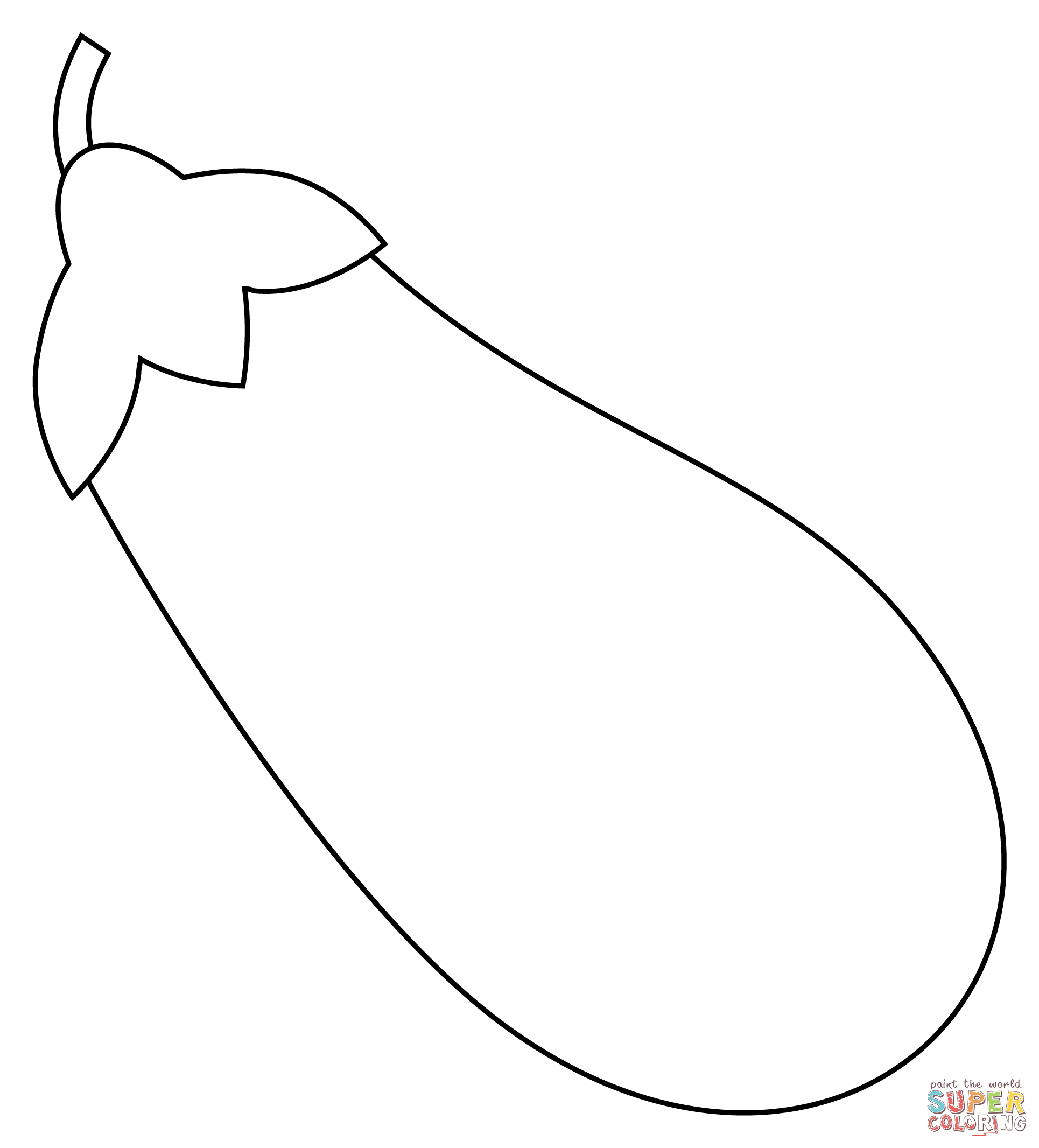 Eggplant coloring page free printable coloring pages