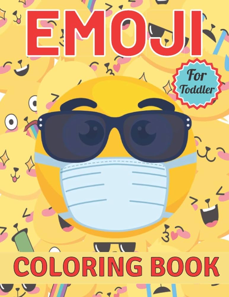 Emoji coloring book for toddler this amazing emoji coloring pages for toddler draw coloring emoji buy online at best price in ypt