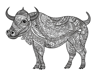 African buffalo pages