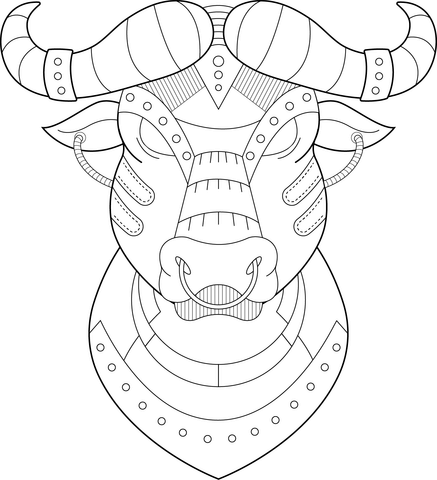 Steampunk buffalo coloring page free printable coloring pages