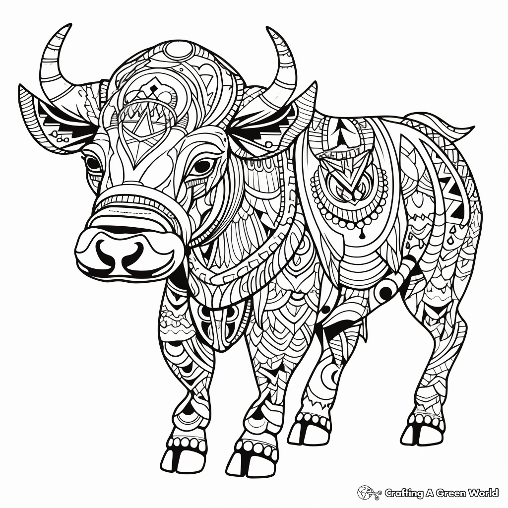 Buffalo coloring pages